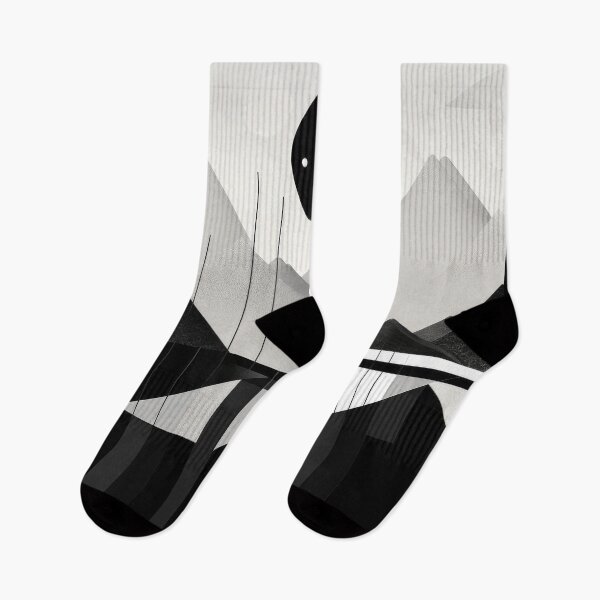 Item preview, Explore "Simplistic & Minimalistic Snowy Winter Alps" with Bauhaus Flair designed and sold by ArtificialGenes.
