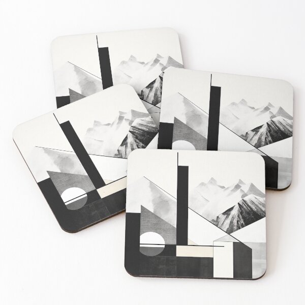Artikelvorschau, Entdecken Sie "Simplistic & Minimalistic Snowy Winter Alps" mit Bauhaus-Flair entworfen und verkauft von ArtificialGenes.