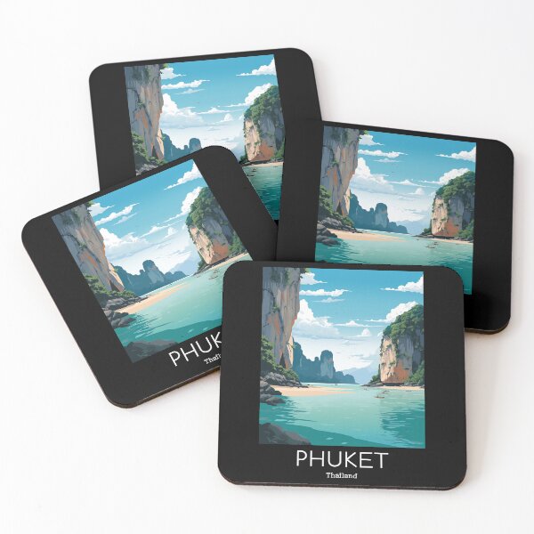 Item preview, A Vintage Travel Illustration of Phuket - Thailand  designed and sold by GoodOldVintage.