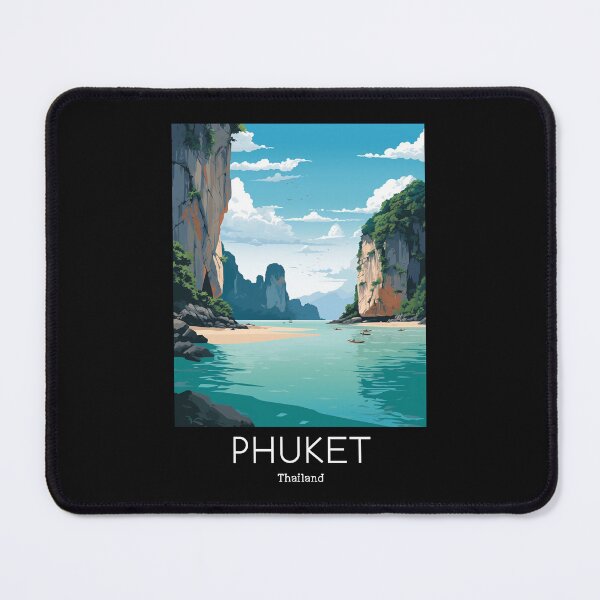 Item preview, A Vintage Travel Illustration of Phuket - Thailand  designed and sold by GoodOldVintage.