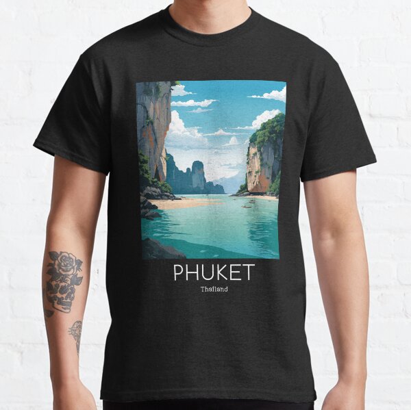 Item preview, A Vintage Travel Illustration of Phuket - Thailand  designed and sold by GoodOldVintage.