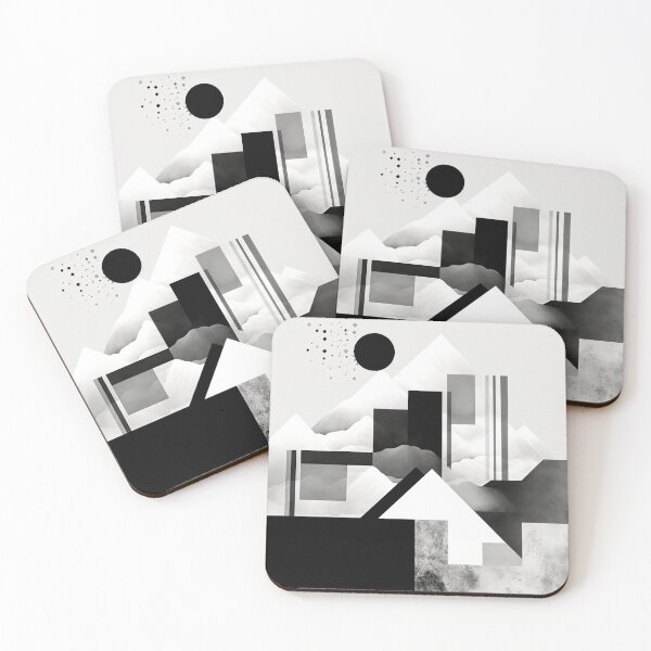 Artikelvorschau, Entdecken Sie "Simplistic & Minimalistic Snowy Winter Alps" mit Bauhaus-Flair entworfen und verkauft von ArtificialGenes.
