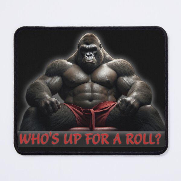 Item preview, Who's up for a roll? BJJ Brazilian JiuJitsu Gorilla designed and sold by TimeBender.