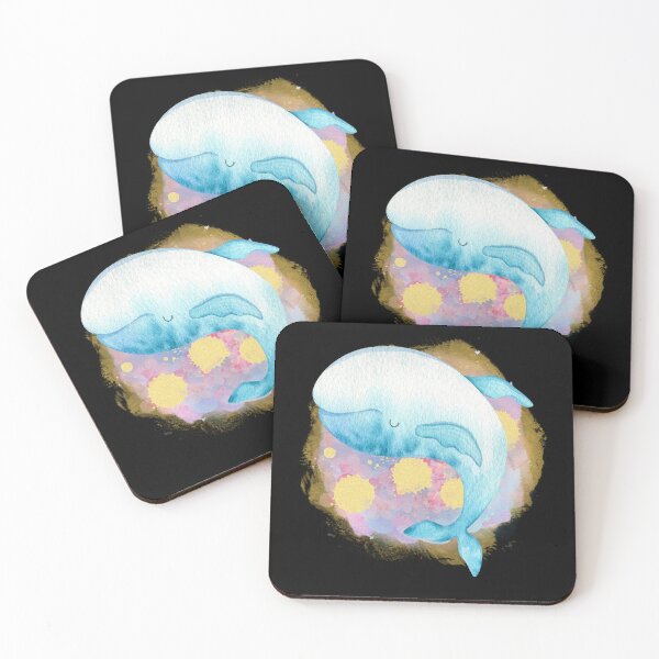 Item preview, Beluga Whale Swimming Watercolor Illustration Art designed and sold by kuremureDesign.