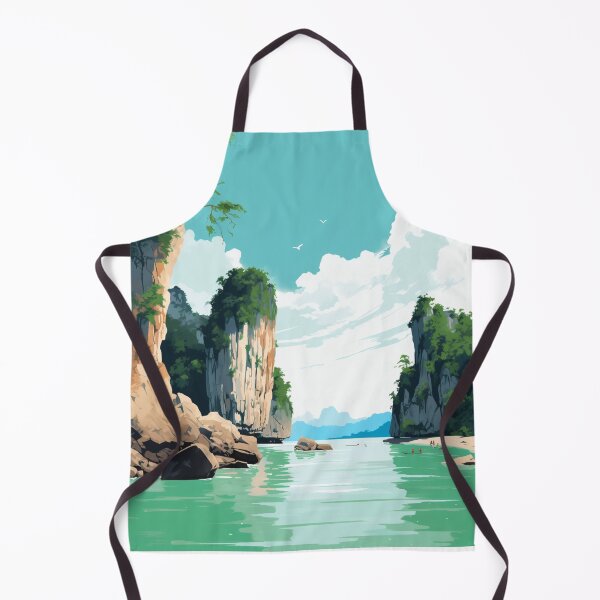 Item preview, A Vintage Travel Illustration of Phuket - Thailand designed and sold by GoodOldVintage.