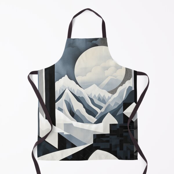 Artikelvorschau, Entdecken Sie "Simplistic & Minimalistic Snowy Winter Alps" mit Bauhaus-Flair entworfen und verkauft von ArtificialGenes.