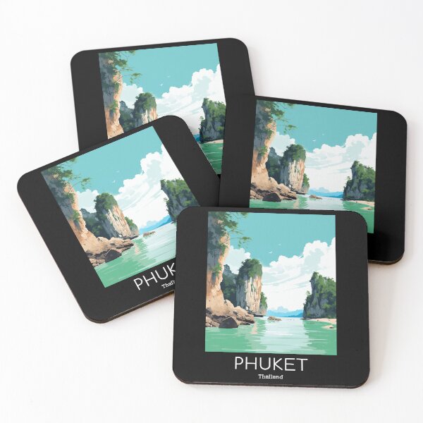 Item preview, A Vintage Travel Illustration of Phuket - Thailand  designed and sold by GoodOldVintage.