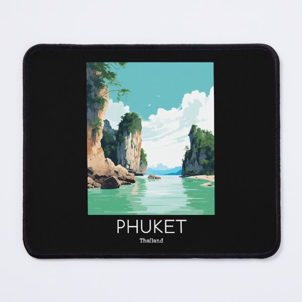 Item preview, A Vintage Travel Illustration of Phuket - Thailand  designed and sold by GoodOldVintage.