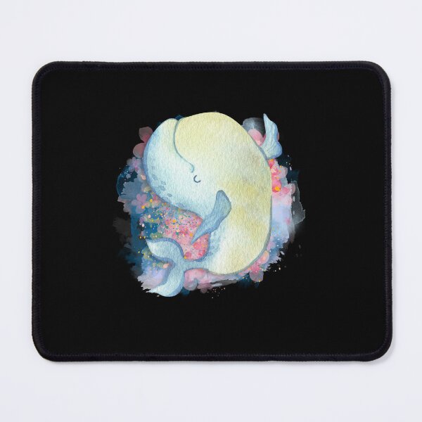 Item preview, Beluga Whale Swimming Watercolor Illustration designed and sold by kuremureDesign.
