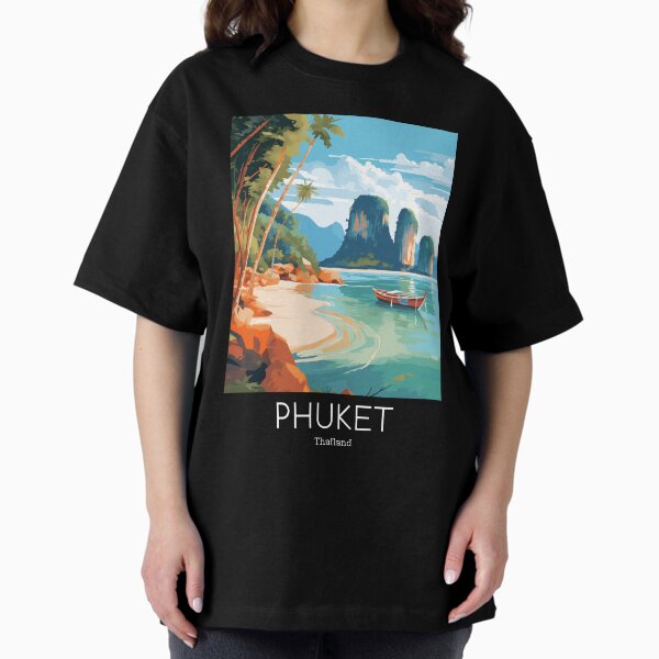 Item preview, A Vintage Travel Illustration of Phuket - Thailand  designed and sold by GoodOldVintage.