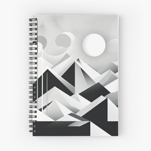 Item preview, Explore "Simplistic & Minimalistic Snowy Winter Alps" with Bauhaus Flair designed and sold by ArtificialGenes.