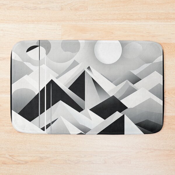 Artikelvorschau, Entdecken Sie "Simplistic & Minimalistic Snowy Winter Alps" mit Bauhaus-Flair entworfen und verkauft von ArtificialGenes.