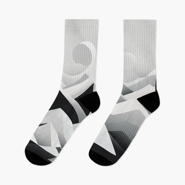 Item preview, Explore "Simplistic & Minimalistic Snowy Winter Alps" with Bauhaus Flair designed and sold by ArtificialGenes.