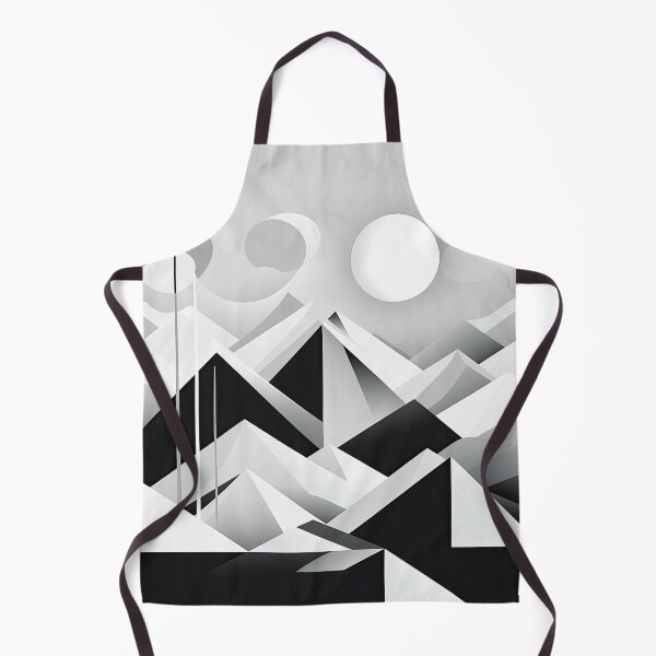 Item preview, Explore "Simplistic & Minimalistic Snowy Winter Alps" with Bauhaus Flair designed and sold by ArtificialGenes.