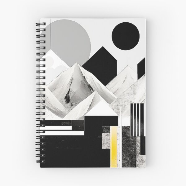 Item preview, Explore "Simplistic & Minimalistic Snowy Winter Alps" with Bauhaus Flair designed and sold by ArtificialGenes.