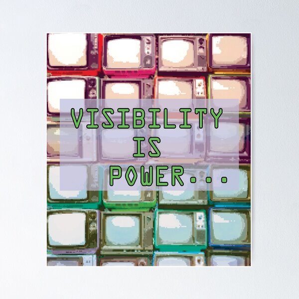 Item preview, Visibility is Power Television  designed and sold by pchitees.
