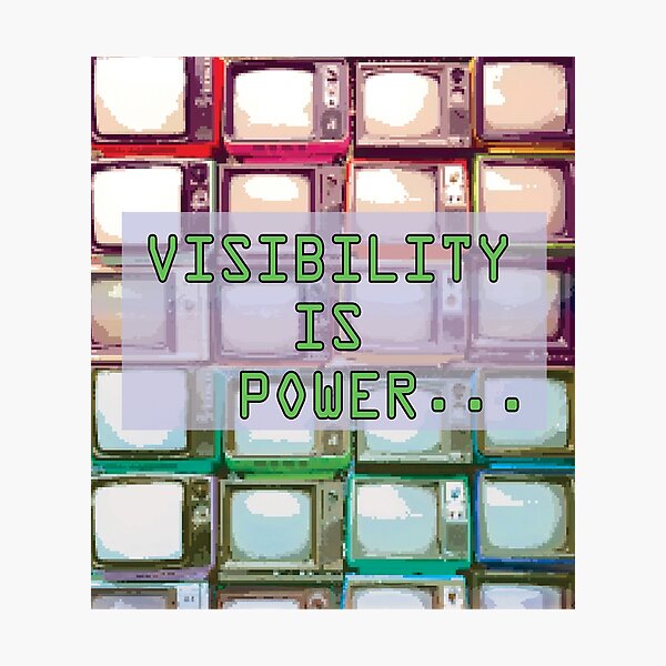 Item preview, Visibility is Power Television  designed and sold by pchitees.