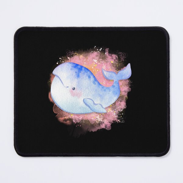 Item preview, Cute Baby Beluga Whale Swimming Watercolor Art designed and sold by kuremureDesign.