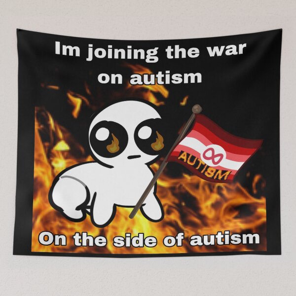 Item preview, Ver. 1 TBH Creature / Autism Creature + Evil Autism Flag "Im joining the war on autism on the side of autism" designed and sold by Lychieevael.