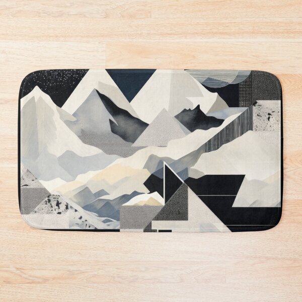 Artikelvorschau, Entdecken Sie "Simplistic & Minimalistic Snowy Winter Alps" mit Bauhaus-Flair entworfen und verkauft von ArtificialGenes.