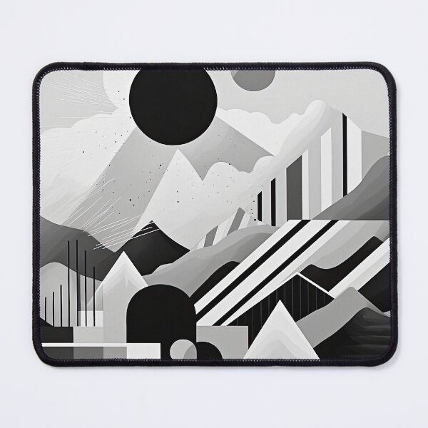 Item preview, Explore "Simplistic & Minimalistic Snowy Winter Alps" with Bauhaus Flair designed and sold by ArtificialGenes.