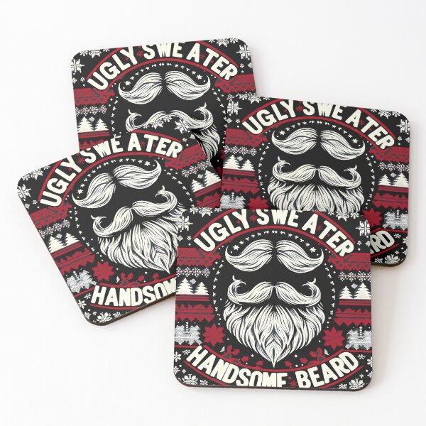 Item preview, Ugly Sweater, Handsome Beard, Movember, Christmas designed and sold by Abystoic.