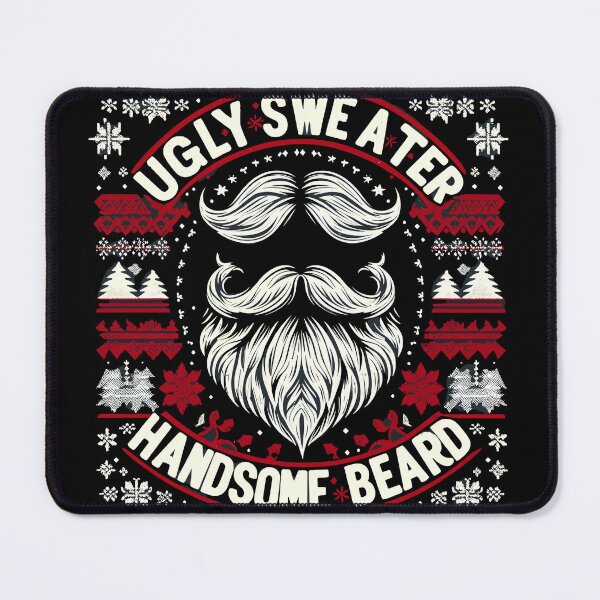 Item preview, Ugly Sweater, Handsome Beard, Movember, Christmas designed and sold by Abystoic.