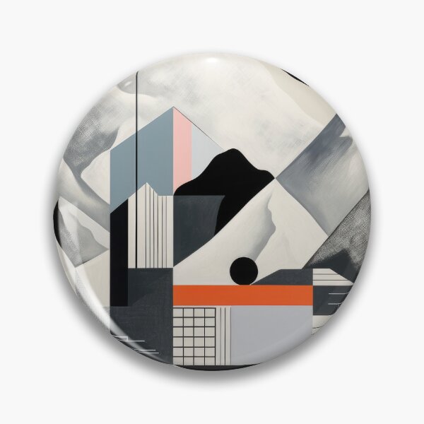 Artikelvorschau, Entdecken Sie "Simplistic & Minimalistic Snowy Winter Alps" mit Bauhaus-Flair entworfen und verkauft von ArtificialGenes.
