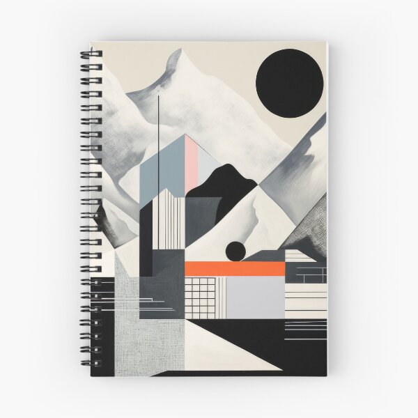 Item preview, Explore "Simplistic & Minimalistic Snowy Winter Alps" with Bauhaus Flair designed and sold by ArtificialGenes.