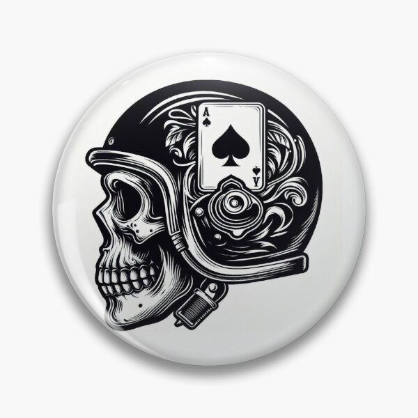 Item preview, Biker skull ace of spades designed and sold by Skripach.