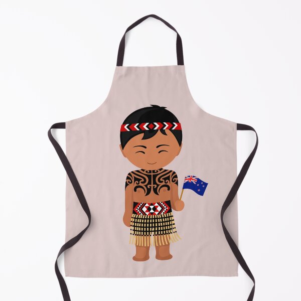 Item preview, New Zealand male character. Maori Cute Tattoo. NZ flag. by Mill2023 designed and sold by Mill2023.