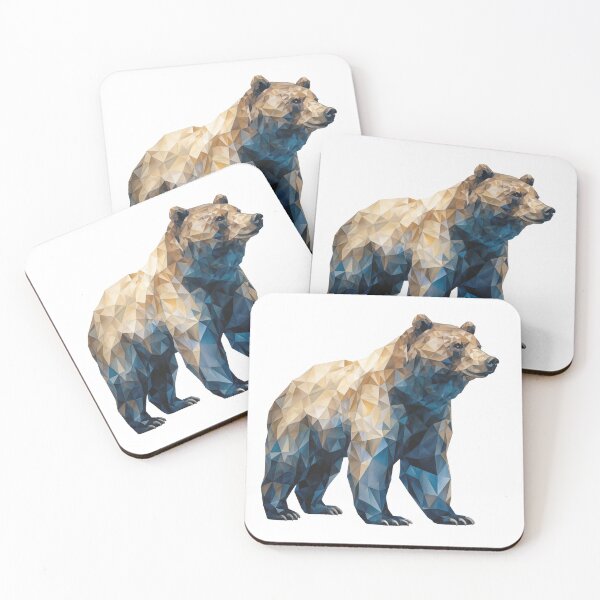 Item preview, Bear made of triangles print designed and sold by Jarocosh.