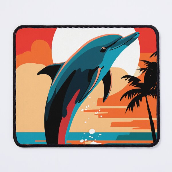 Item preview, Swimming Dolphin Modern Pop Art designed and sold by TheWildFlix.