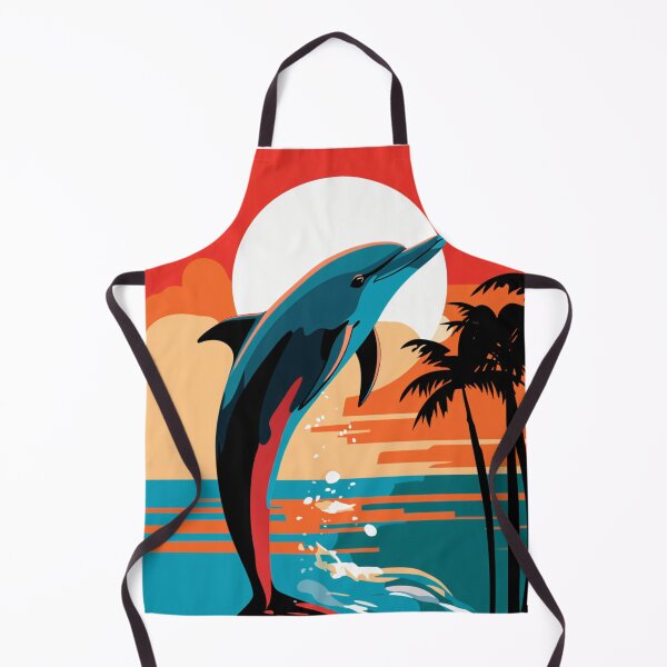 Item preview, Swimming Dolphin Modern Pop Art designed and sold by TheWildFlix.