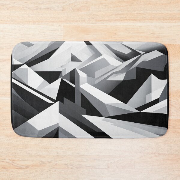 Artikelvorschau, Entdecken Sie "Simplistic & Minimalistic Snowy Winter Alps" mit Bauhaus-Flair entworfen und verkauft von ArtificialGenes.