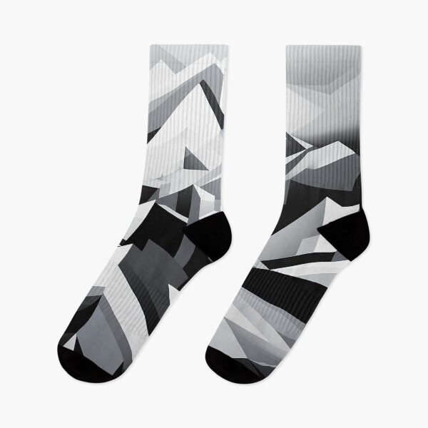 Artikelvorschau, Entdecken Sie "Simplistic & Minimalistic Snowy Winter Alps" mit Bauhaus-Flair entworfen und verkauft von ArtificialGenes.