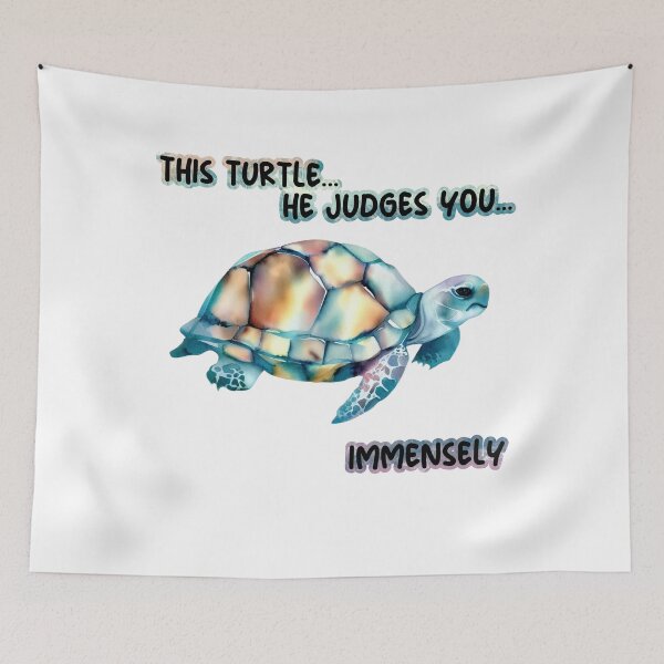 Item preview, This turtle... he judges you... Immensely designed and sold by Wisnak SHOP.