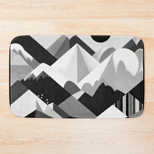 Artikelvorschau, Entdecken Sie "Simplistic & Minimalistic Snowy Winter Alps" mit Bauhaus-Flair entworfen und verkauft von ArtificialGenes.