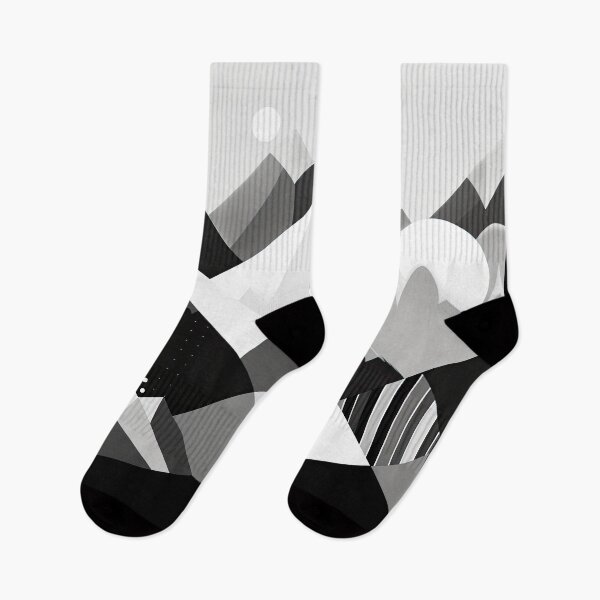 Artikelvorschau, Entdecken Sie "Simplistic & Minimalistic Snowy Winter Alps" mit Bauhaus-Flair entworfen und verkauft von ArtificialGenes.