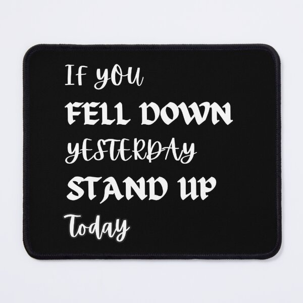 Item preview, Stand Up Today Black and White Typography designed and sold by Quote Gallery.