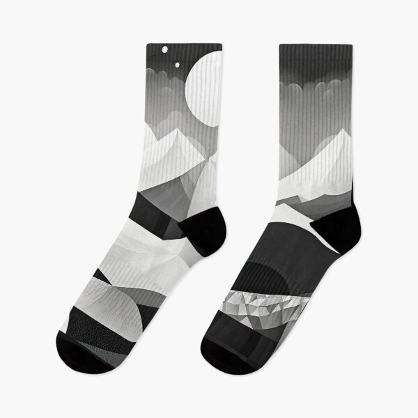 Artikelvorschau, Entdecken Sie "Simplistic & Minimalistic Snowy Winter Alps" mit Bauhaus-Flair entworfen und verkauft von ArtificialGenes.
