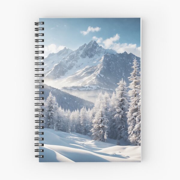 Item preview, Winter landscape with mountain and forest designed and sold by twisted-dot.