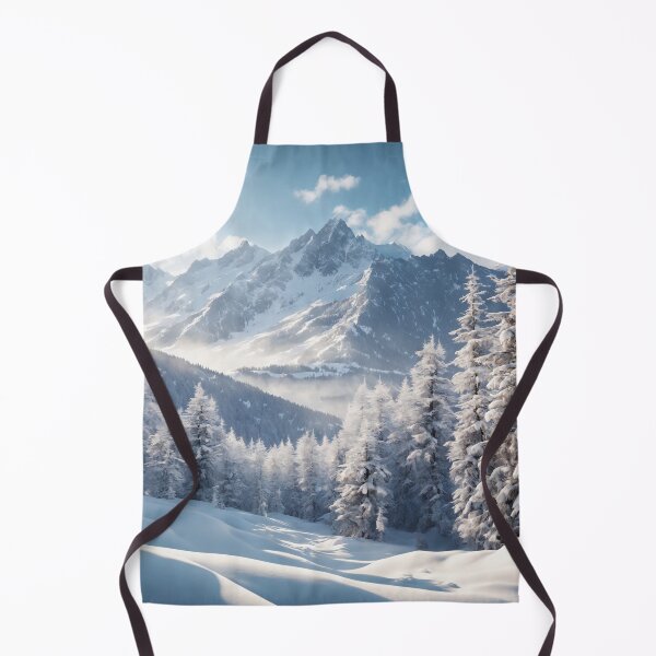 Item preview, Winter landscape with mountain and forest designed and sold by twisted-dot.