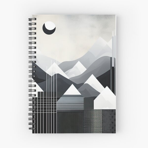 Item preview, Explore "Simplistic & Minimalistic Snowy Winter Alps" with Bauhaus Flair designed and sold by ArtificialGenes.