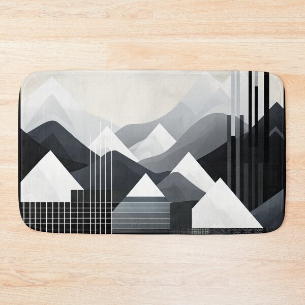 Artikelvorschau, Entdecken Sie "Simplistic & Minimalistic Snowy Winter Alps" mit Bauhaus-Flair entworfen und verkauft von ArtificialGenes.
