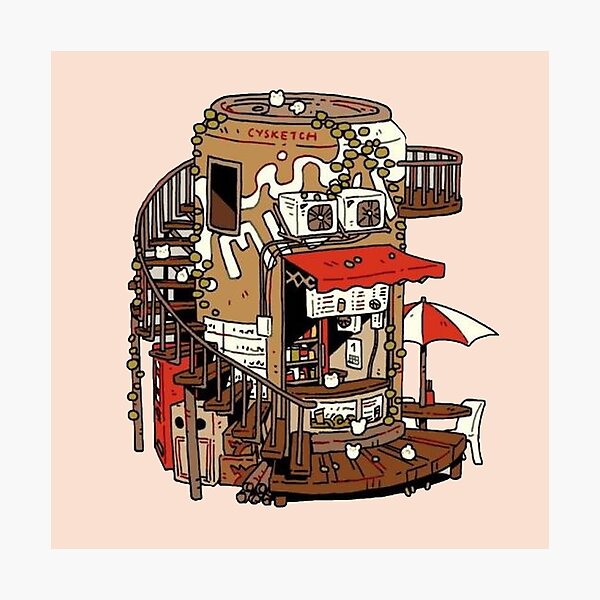 Item preview, cute restaurant in can designed and sold by GOOFYYY.