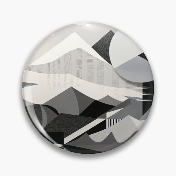 Artikelvorschau, Entdecken Sie "Simplistic & Minimalistic Snowy Winter Alps" mit Bauhaus-Flair entworfen und verkauft von ArtificialGenes.