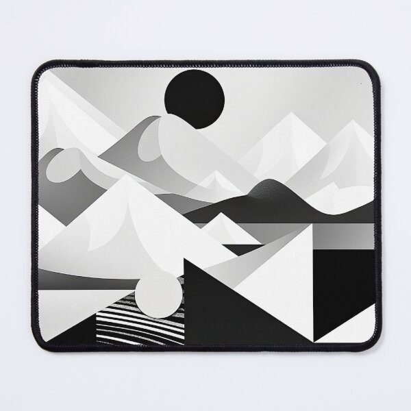 Item preview, Explore "Simplistic & Minimalistic Snowy Winter Alps" with Bauhaus Flair designed and sold by ArtificialGenes.
