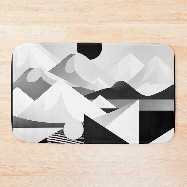 Artikelvorschau, Entdecken Sie "Simplistic & Minimalistic Snowy Winter Alps" mit Bauhaus-Flair entworfen und verkauft von ArtificialGenes.