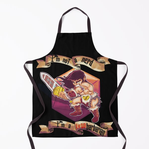 Item preview, I'm not a nerd!!! I’m a Lv 10 barbarian designed and sold by RickyCartoonArt.